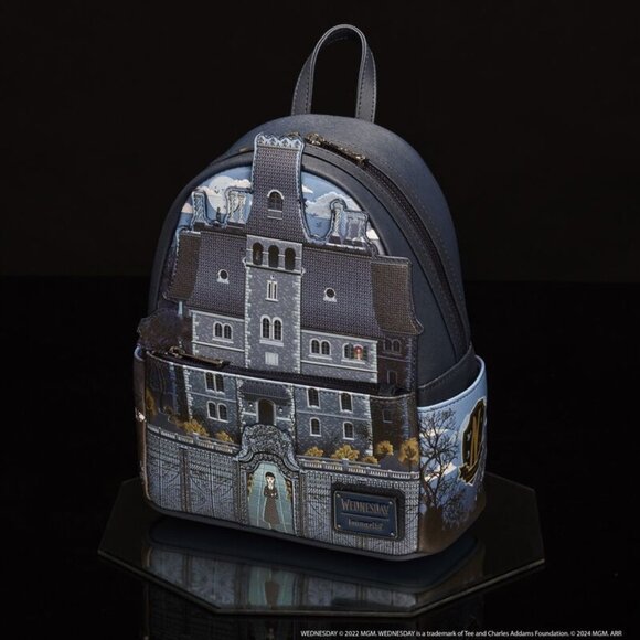 Wednesday Nevermore Academy Castle Glow Mini Backpack NWT main image 6